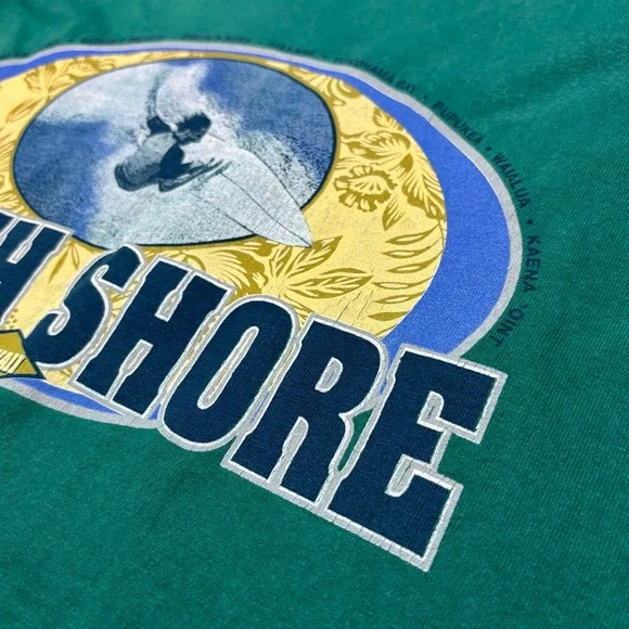 VTG Wilson North Shore Hawaii Surfing Tank Top Large Green Sleeveless Shirt RARE - Picture 14 of 15